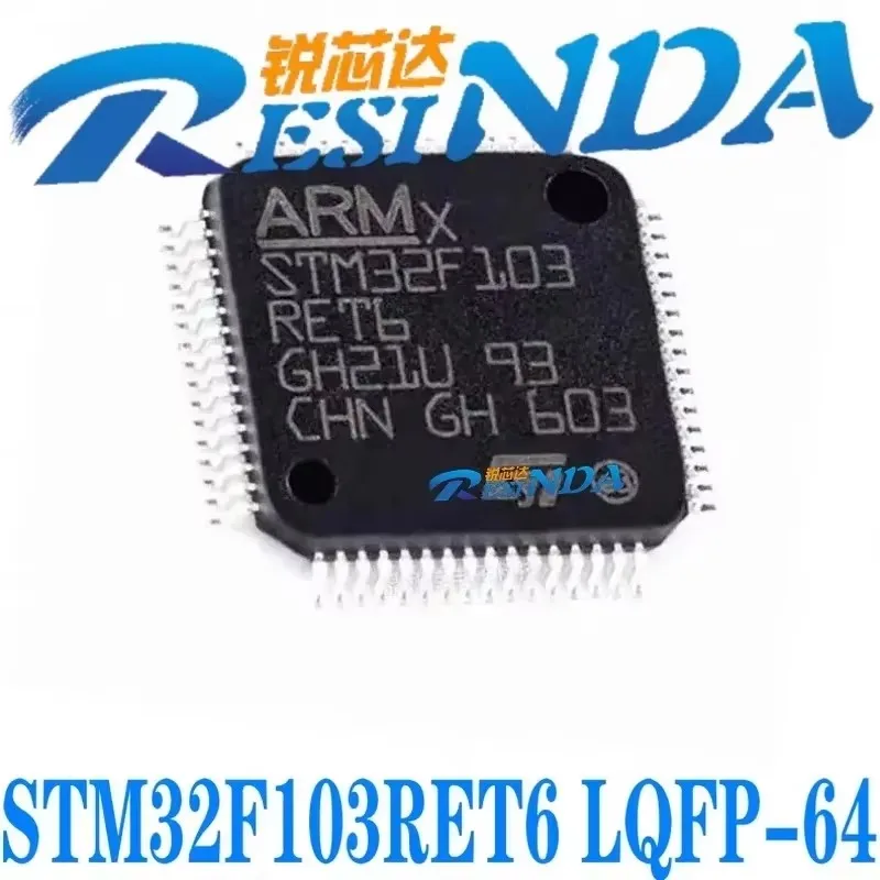 Original genuine STM32F103RET6 LQFP-64 ARM Cortex-M3 32-bit microcontroller MCU