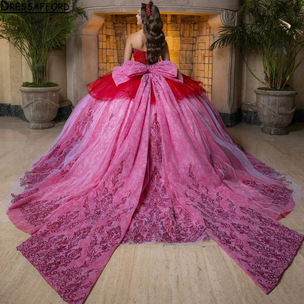 Quinceanera Dress Graduation Party Ball Gown 2025 Customized Shiny Sky Blue Lace Applique Sweet Evening Dress