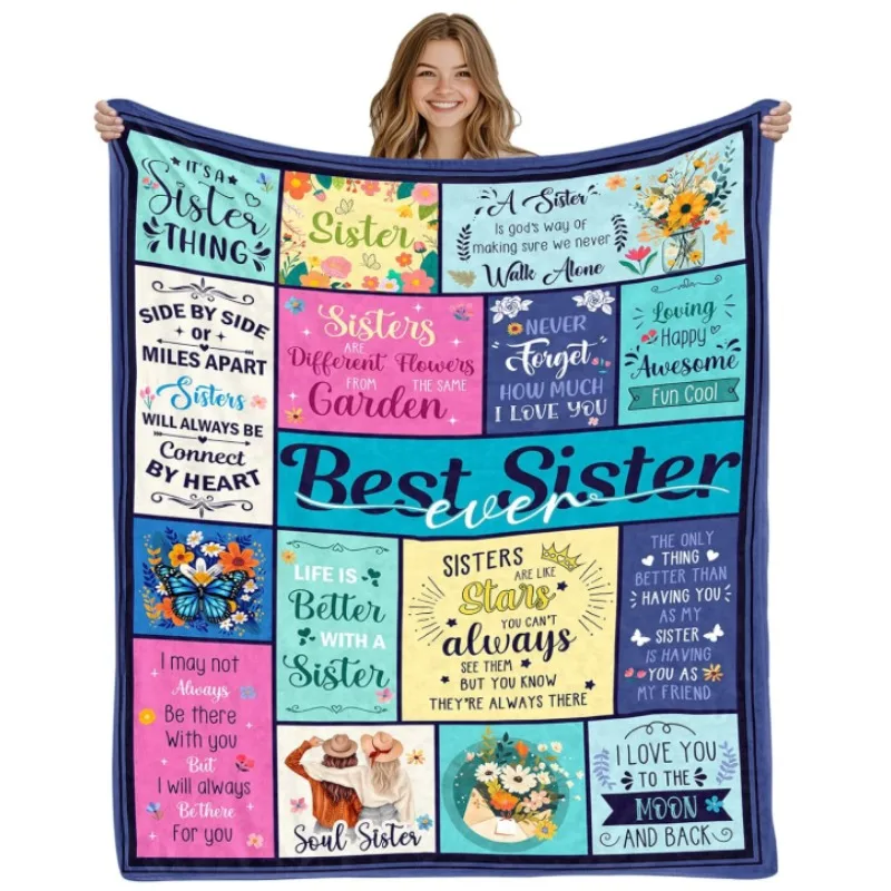 

Sister gifts, sister blankets, Mother's Day gifts, brother and bestie birthday gifts, best sister gifts, flannel blankets