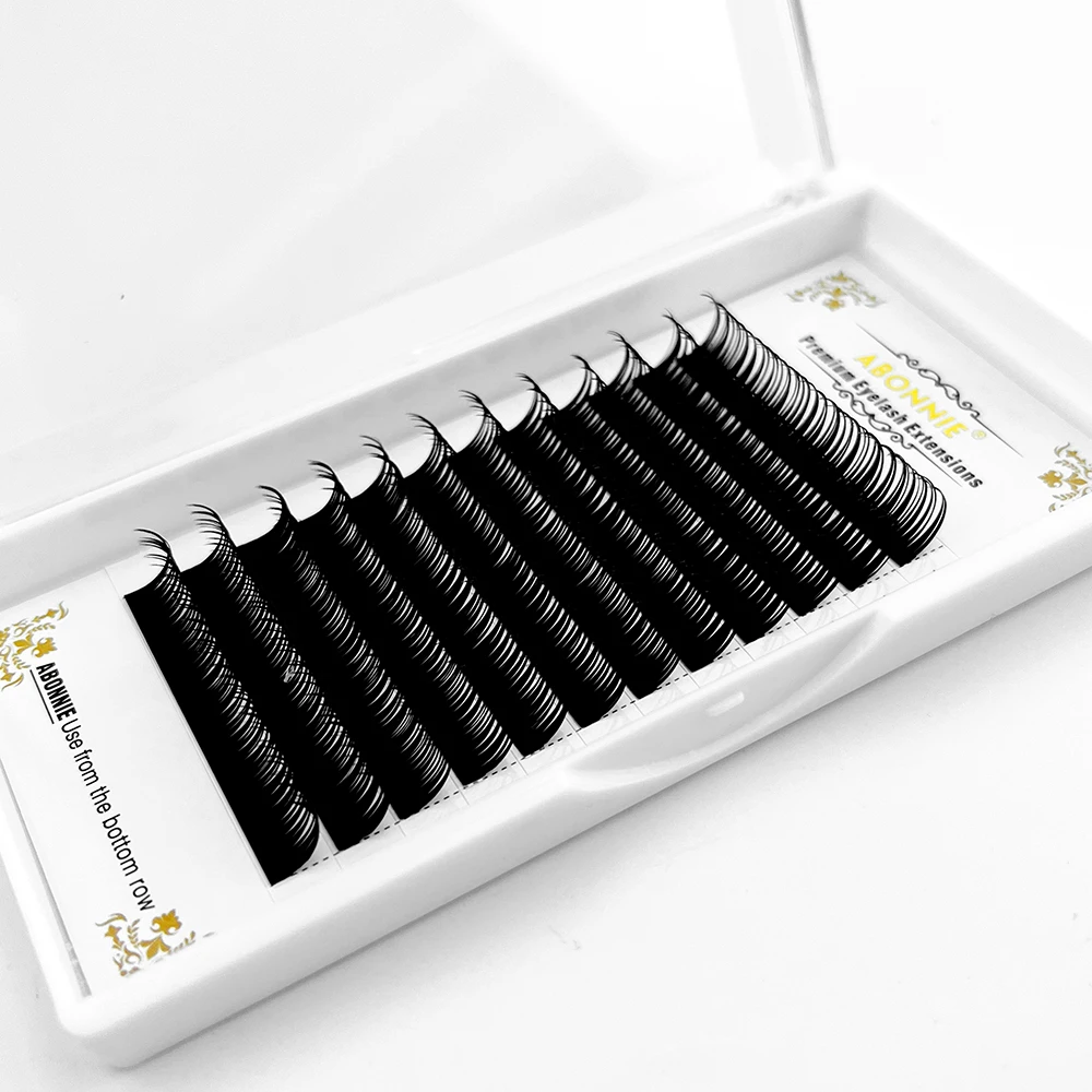 Abonnie Black Wet Eyelashes Cosplay Eyelash Extensions 0.07mm Mink Wet Look Lashes Extension Wet Lashes Natural  Eyelashes