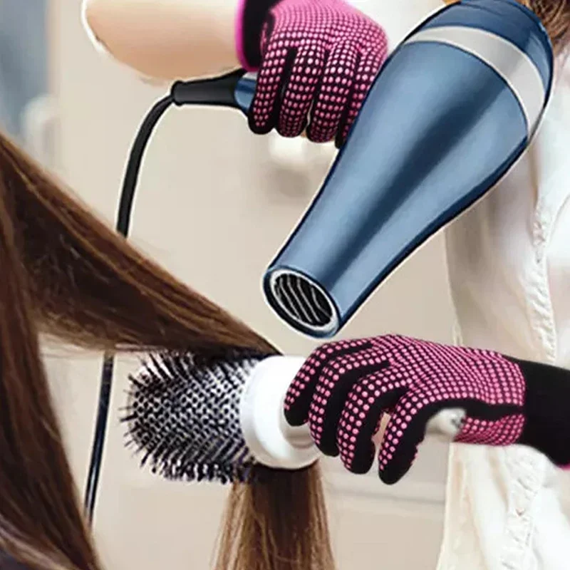 1Pc ​Hair Straightener Perm Curling Hairdressing Heat Resistant Finger Glove Hair Care Styling Tools Thermal Styling Glove