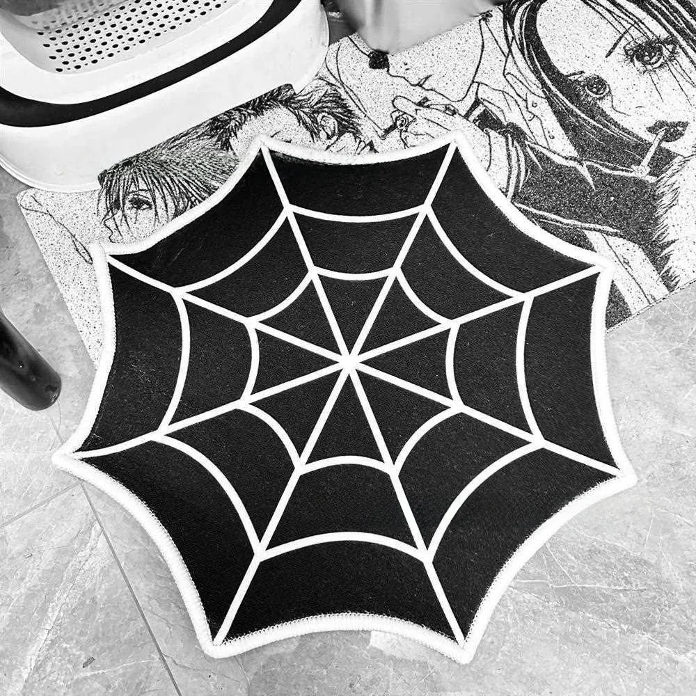 Flubit Waterabsorberend Tapijt Thuis Batoom Toegangsdeur Wollen Vloermat Halloween Design PU Materiaal voor plus Size Vrouwen