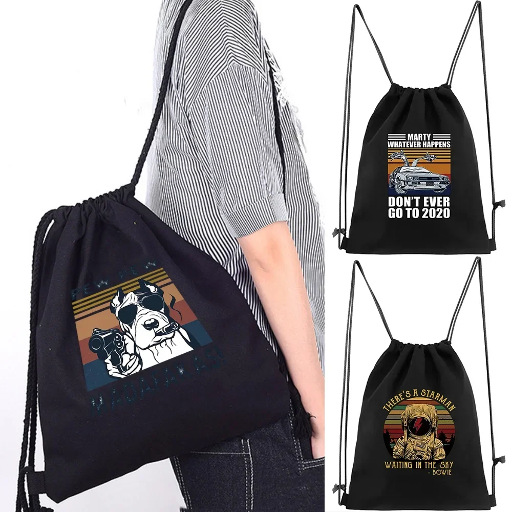 Women Drawstring Backpack Gym Workout Outdoor Running Backpacks for Kayaking Camping and Hiking Portable Canvas Shopping Bag