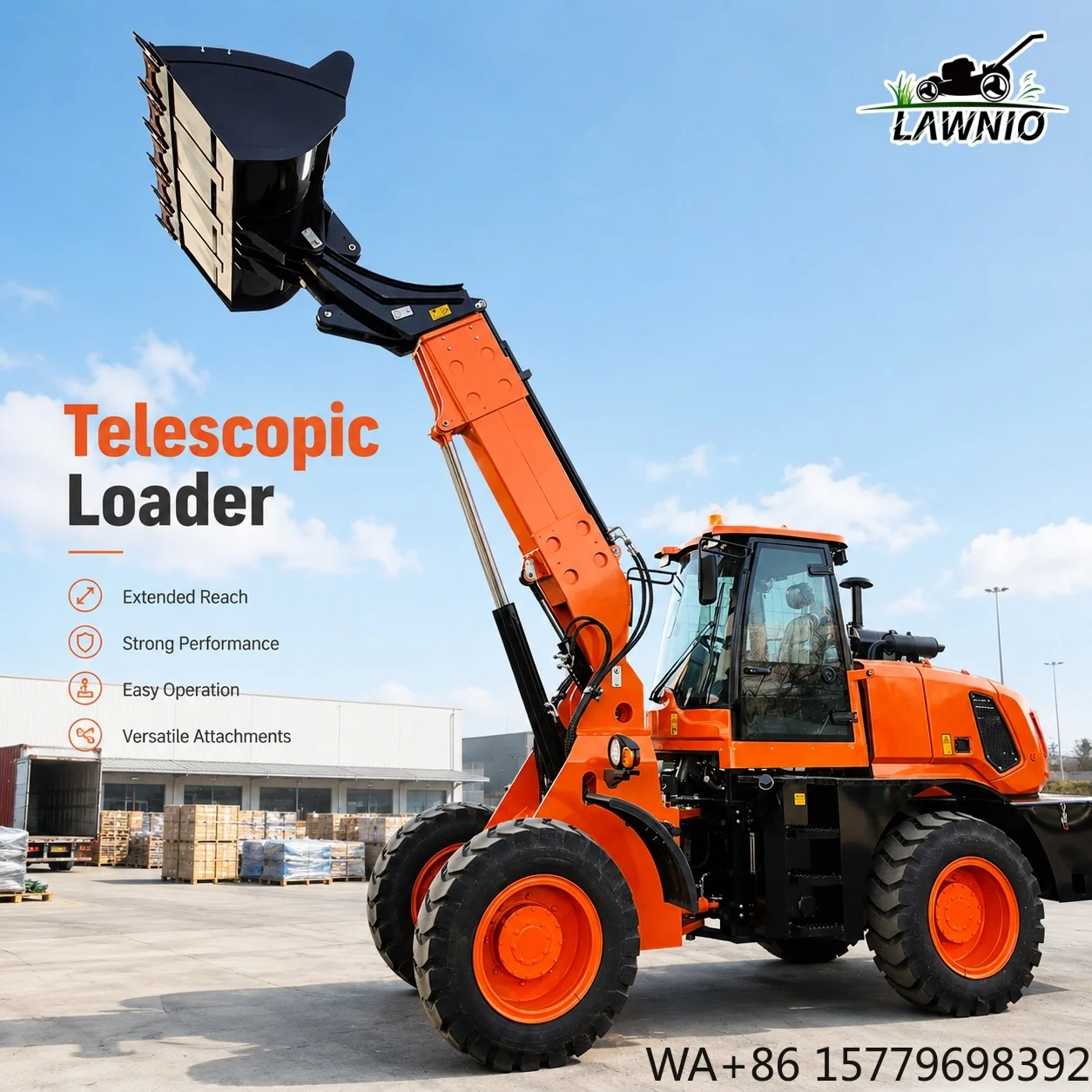 Seeking Long Term Partners Telescopic Arm Loader  1.6m³ Bucket Capacity and Strong Traction for Construction  Loader