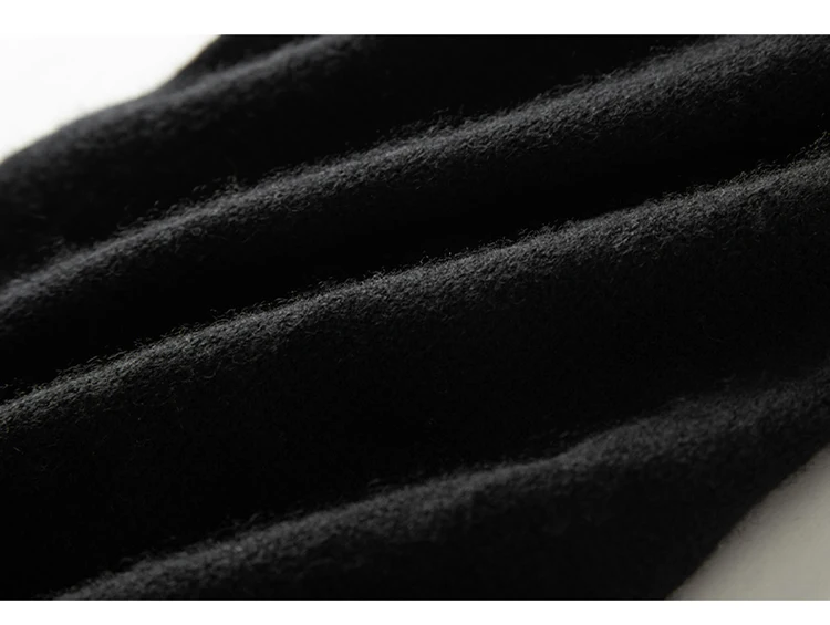 Damen-Schlauchschal aus 100 % Kaschmir, leichter Kamin-Schal, Halsmanschette, wärmer, Wasserfallausschnitt, Schlaufe, weiche Strick-Accessoires für Kinder – Detail 27