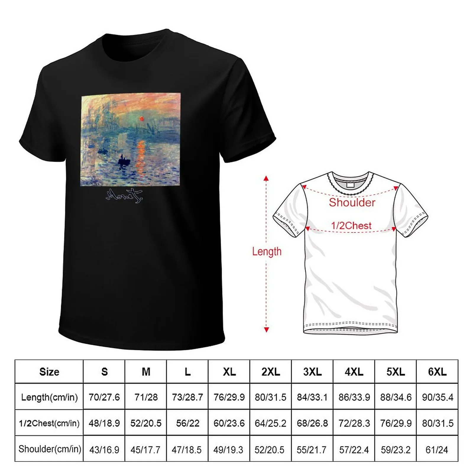 Monet: Impressions of Sunrise T-Shirt Holiday Lightweight T-Shirt