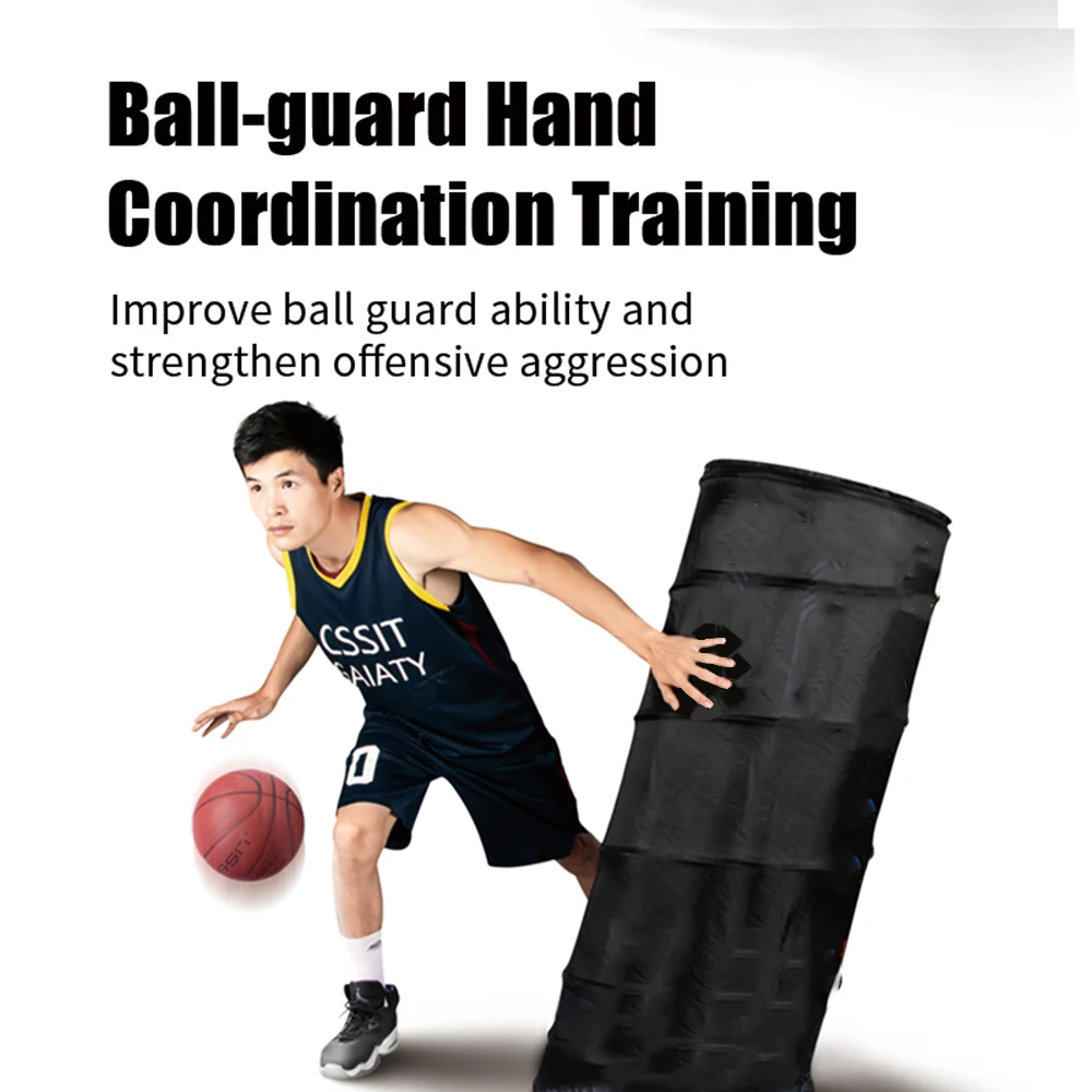 最新のポップアップディフェンダーバスケットボール折りたたみディフェンダースポーツトレーニングデバイスサッカーフットボールトレーニング練習器具