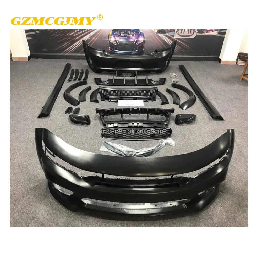 

newestSRT Wide Body Kit for Dodge Warrior Charger GT AWD SRT Wide Body Kit Car Bumper