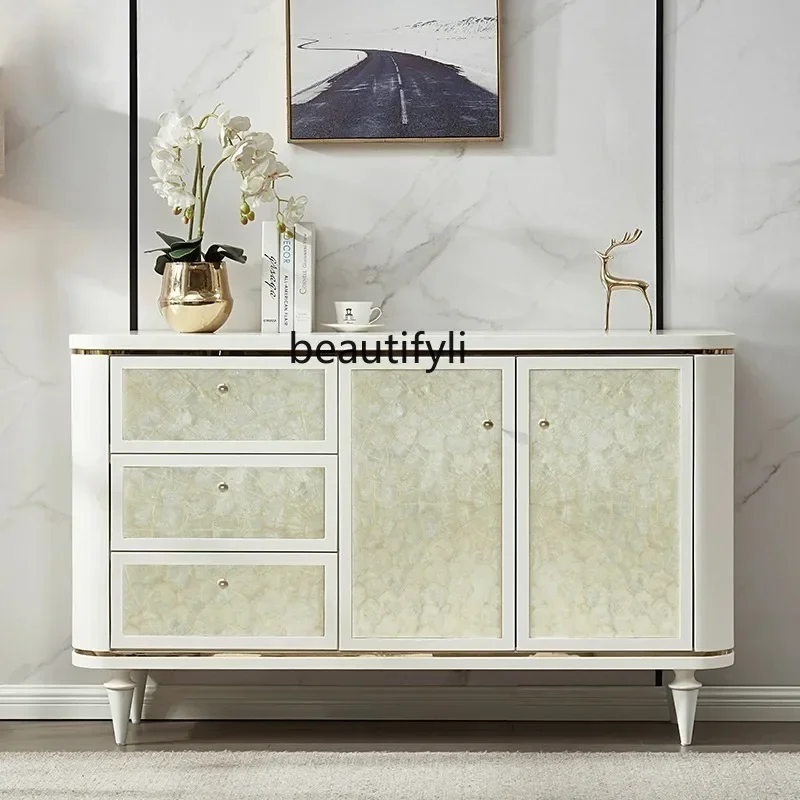 новыйЛегкий роскошный американский боковой шкаф, вход в гостиную, декоративный шкаф для прихожей у настенного шкафа для хранения вещей