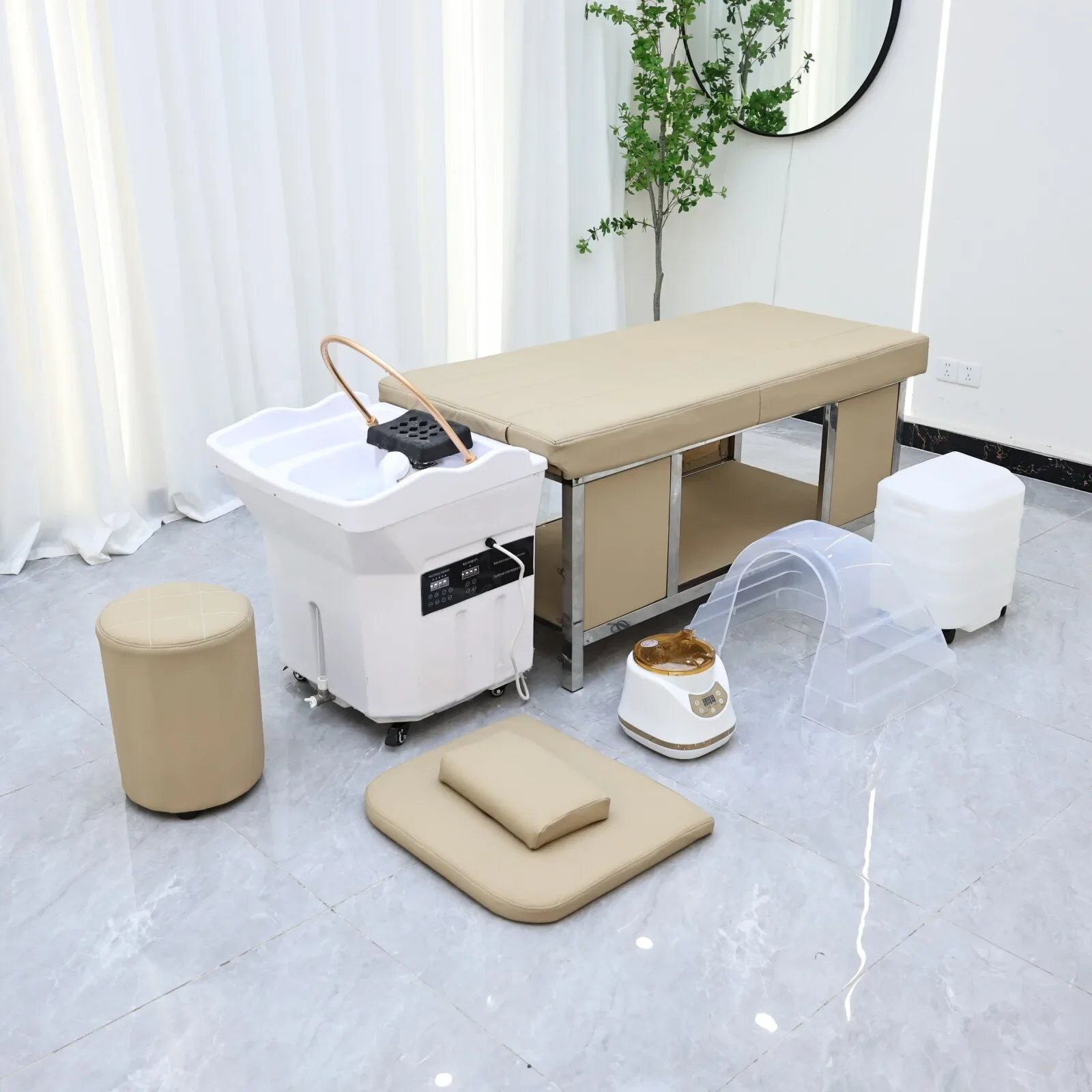 

Portable Splicing Head SPA Shampoo Bed | Head Therapy Massage Table | Salon Furniture Factory Direct Wholesale