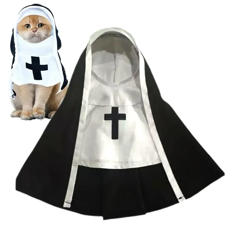 

Dog Nun Costume Clothing Halloween Cosplay Nun Costume Funny Dog Costume Cute Sister Habit Pet Costume Dress Up Pet Cloth For