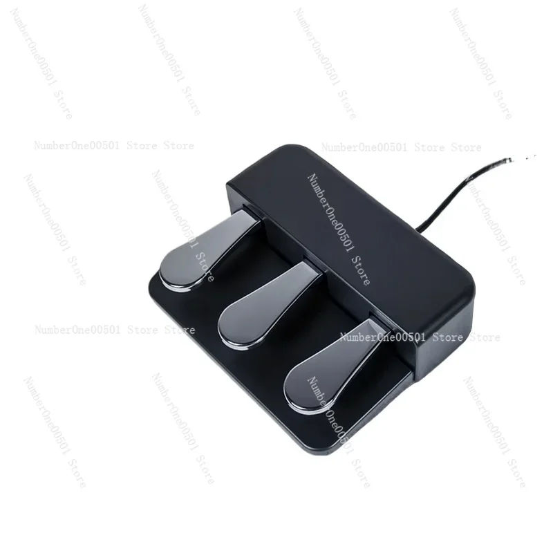 Piano Auxiliary Three Pedals Black Height Booster Children's Piano Practice Lifting Pedal Bench Sustainer