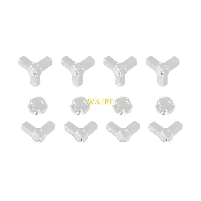 Pacote W3JF 4pcs Protetores canto invisíveis Design transparente Easy Instalação para prova