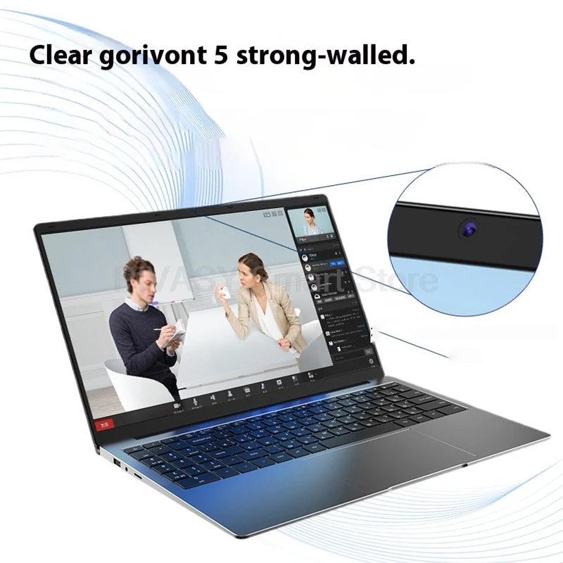 كمبيوتر محمول رفيع وخفيف 15.6 بوصة 8 جيجابايت 256/512 جيجا مع كاميرا 60 هرتز IPS عرض بطارية 5000 مللي أمبير في الساعة واي فاي لتعليم الأعمال والسفر