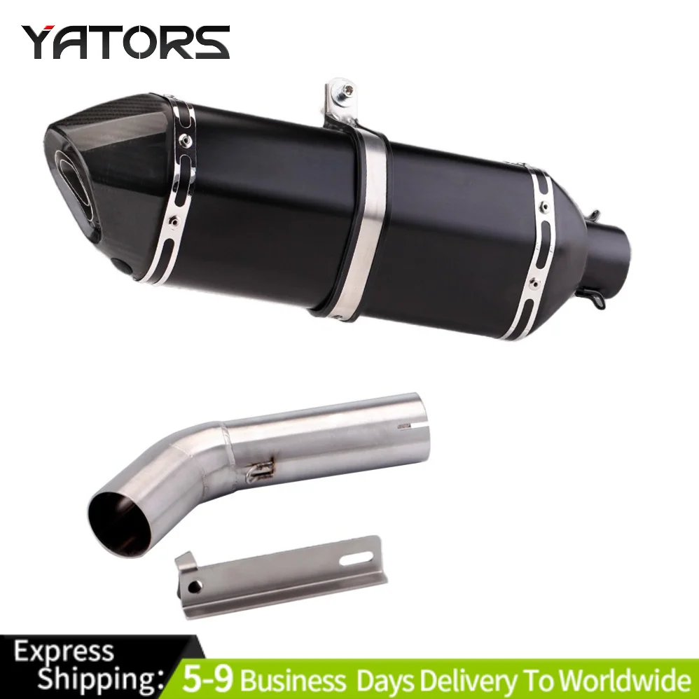 

For Benelli 752 BJ750GS Motorcycle Exhaust Middle Link Pipe Slip On 51mm Muffler Exhaust Systems Exhausts Pipes