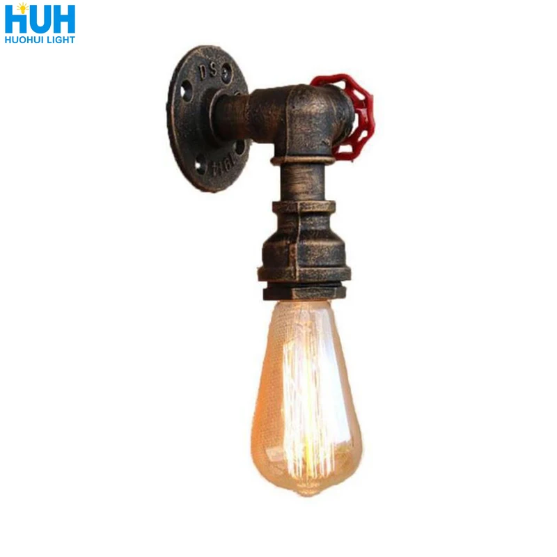 

American Retro Wall Lamp Personality Creative Iron Tube Country Industrial Style Bar Cafe Restaurant Aisle Water Pipe Wall Lamp