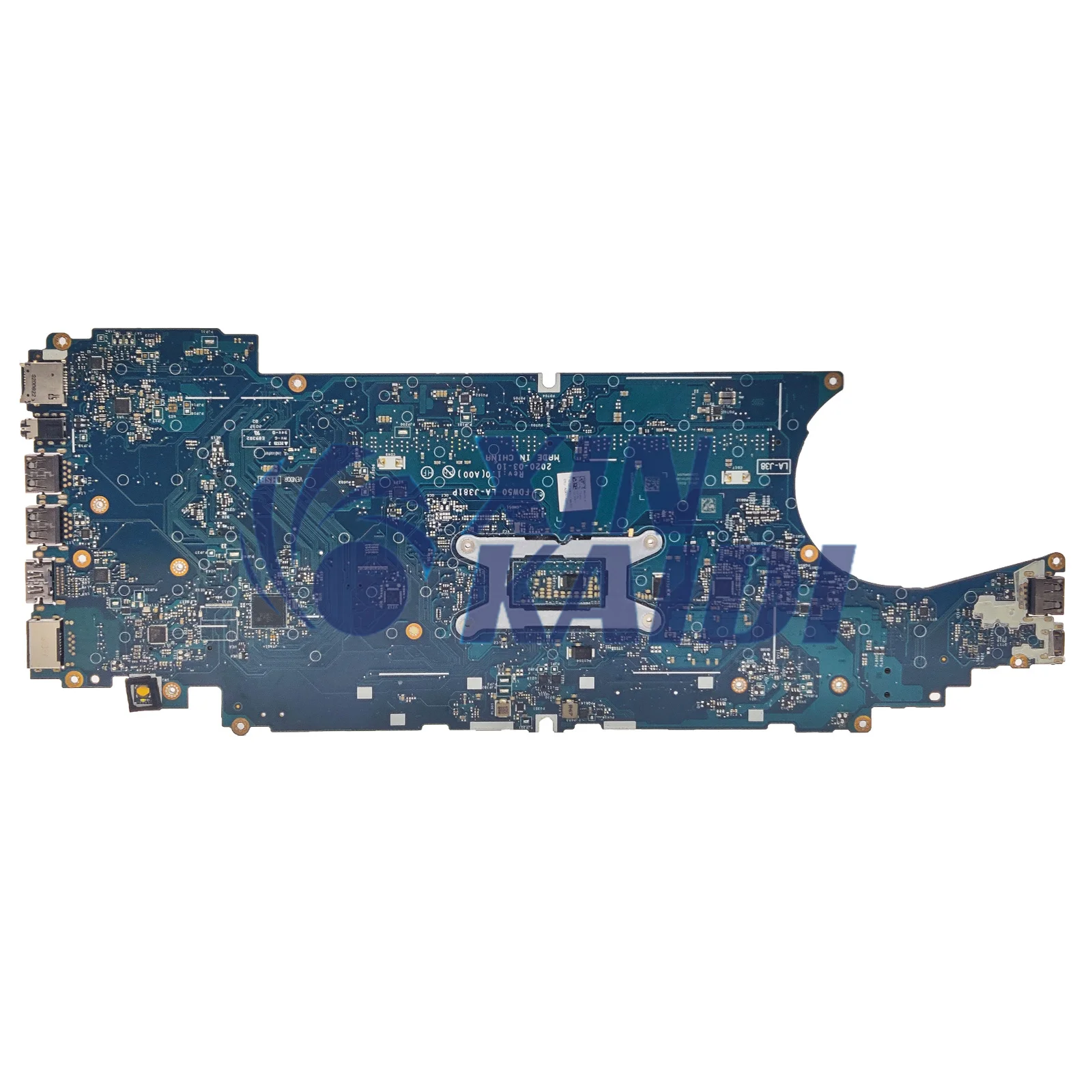 Para DELL Latitude 5510 Laptop Placa-mãe LA-J381P 0HT7GC 0J67M8 0JD0KX i5-10210U I5-10310U i7-10610U Mainboard 100% testado