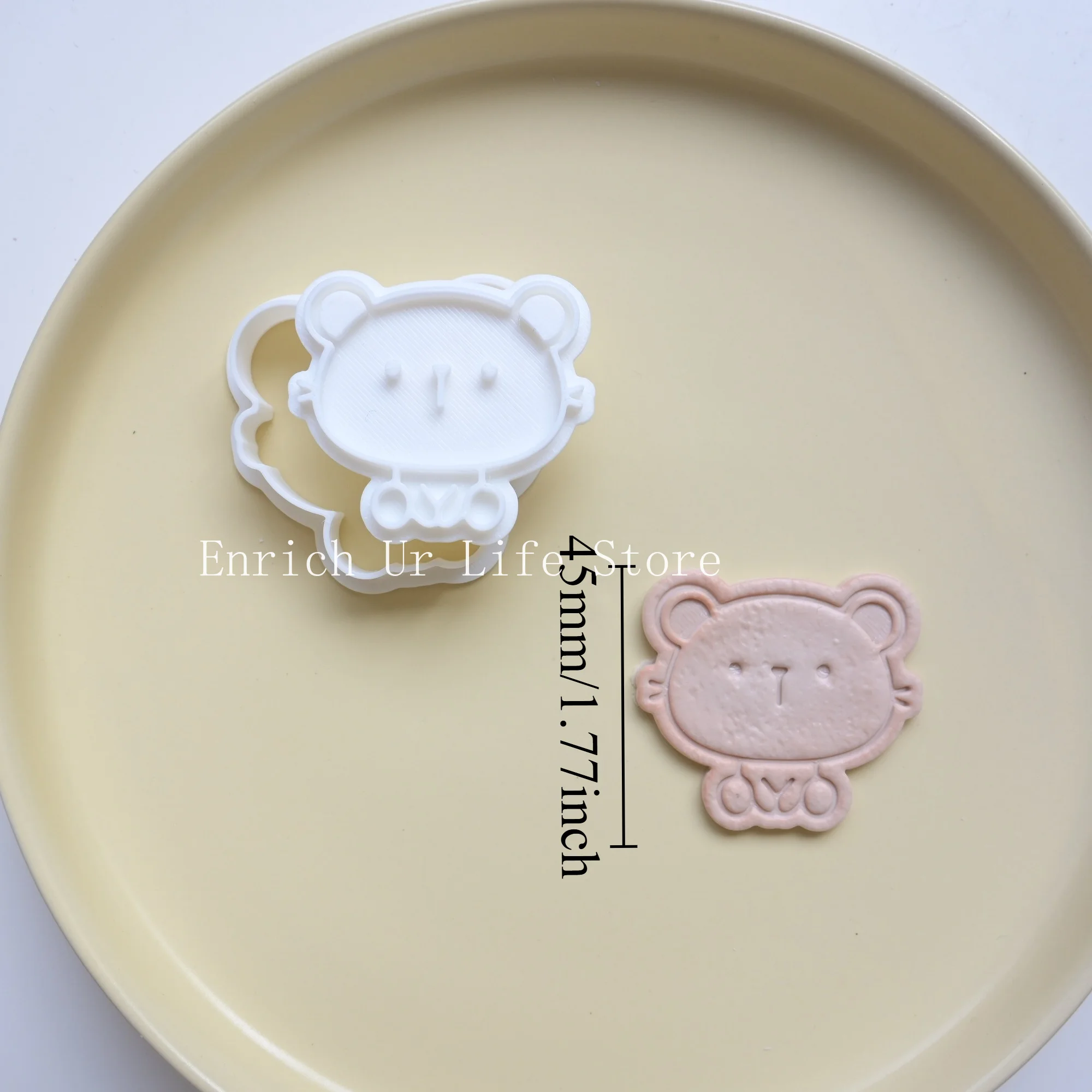 Cute Mini Animal Mouse Cookie Biscuit Mold Embosser Mouse Shape Cookie Cutters Stamper Cartoon Baking Fondant Biscuit Molds