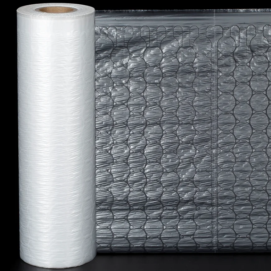 Customized Bubble Roll Wrap Packing Bubbles Film with Break Line Explosion-proof Easy Using Suitable for Food Condiment Packing