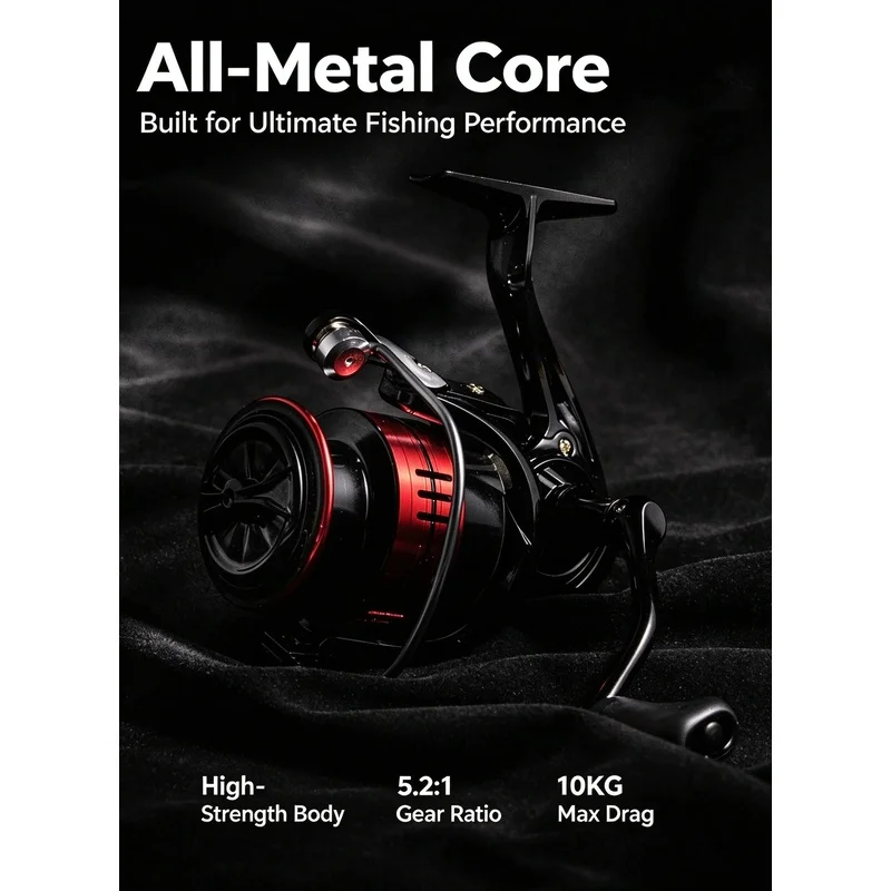 New Cross-Border Product: BMAX All-Purpose Spinning Reel with Metal Crank Handle, Universal Model