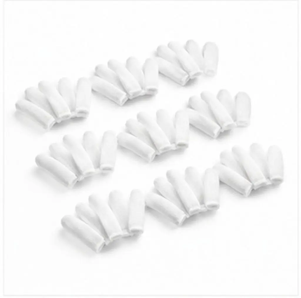 30Pcs Washable Cloth Finger Sleeves Heat Resistant Fingertip Protectors for DIY Crafting Hot Glue Jewelry Making Sewing Thermal