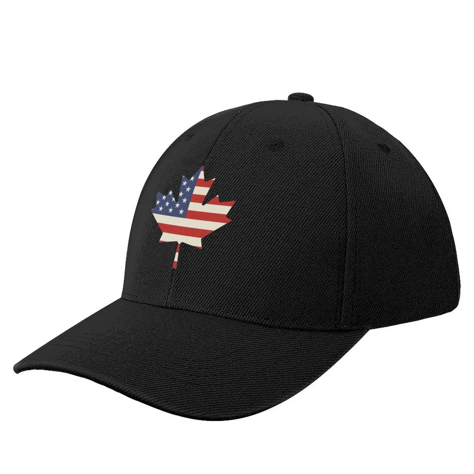 

Flag of US in Maple Leaf, Canadian Americans Patriotic Gift Baseball Cap Male hat Cosplay hiking hat Sunscreen Woman Hats Men's