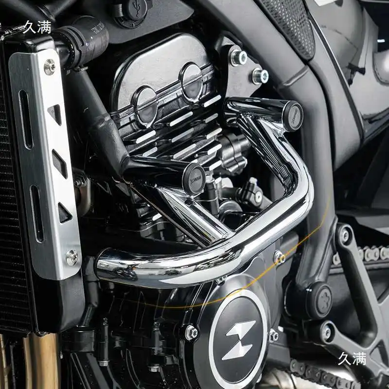 UNX guard is suitable for Zhang Xue 500F motorcycle bumper stainless steel guard modified parts Stonex