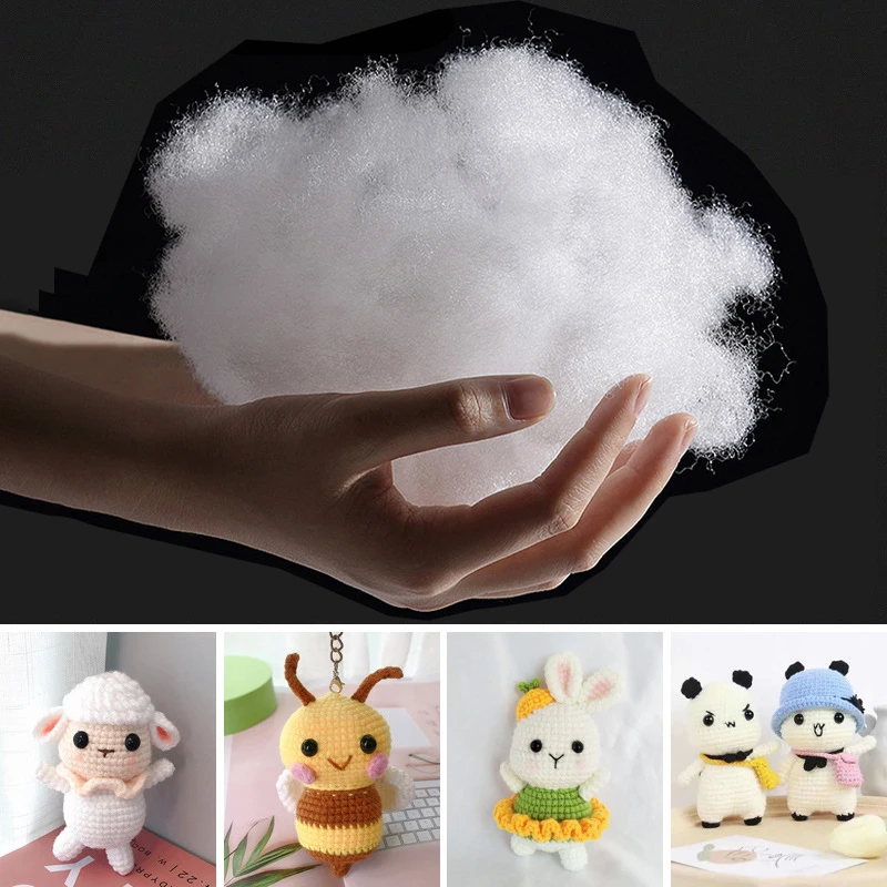 20-200g Pillow Filling PP Cotton Doll Toys Clothes Stuffing Premium Polyester DIY Handmade Material High Elastic Cushion Filling