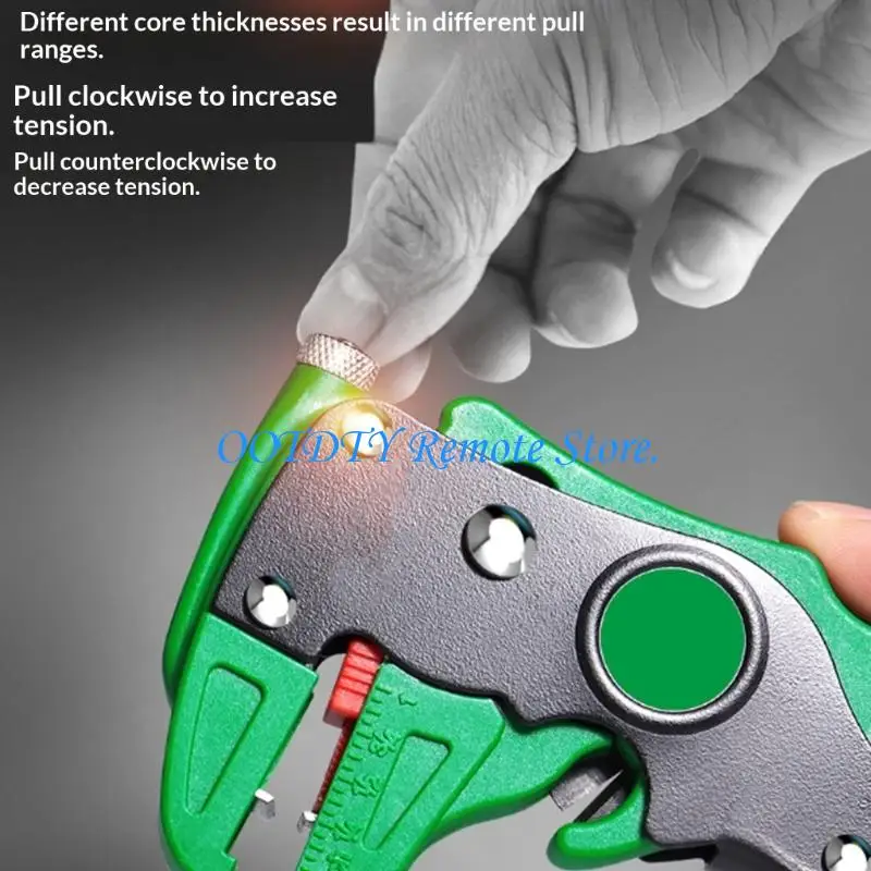  Safety Lock Enabled Automatic Wire Stripper Bulk Operation Feature Ergonomic Grip Metal Construction for Electrical Work