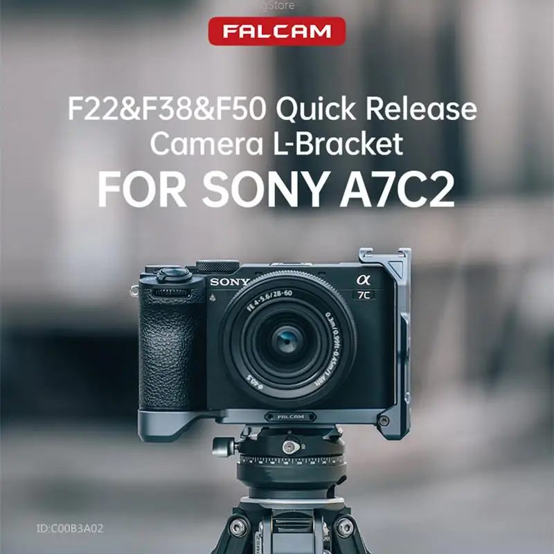 FALCAM F22 F38 F50 كاميرا الإفراج السريع L-قوس الإفراج السريع اللوحة السفلية لسوني A7C2 C00B3A02 C00B3A03
