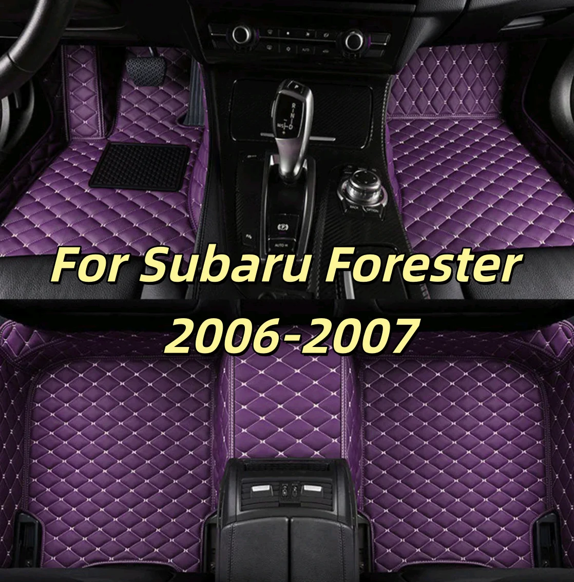 Car Accessories interior For Subaru Forester 2006-2007 floor mats Auto leather carpet pads foot mat rugs