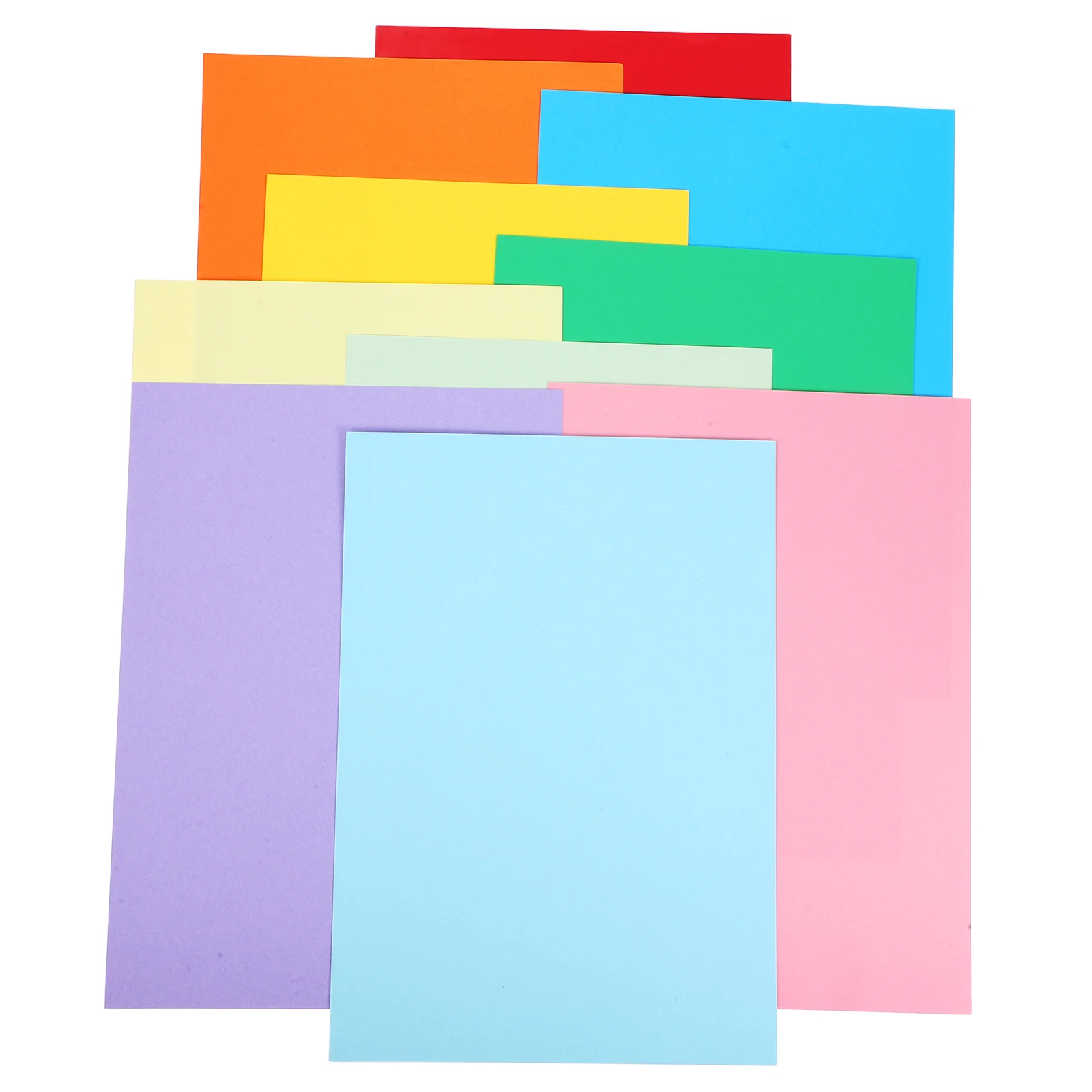 

50 Sheets Construction Paper Assorted Colors Flash Copy for Printer Colored Cardstock