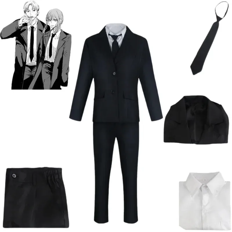 

Makima Chainsaw Man Cosplay Costume, Anime, Black Uniform, Christmas Carnival Dress, Party Costume, Beautiful