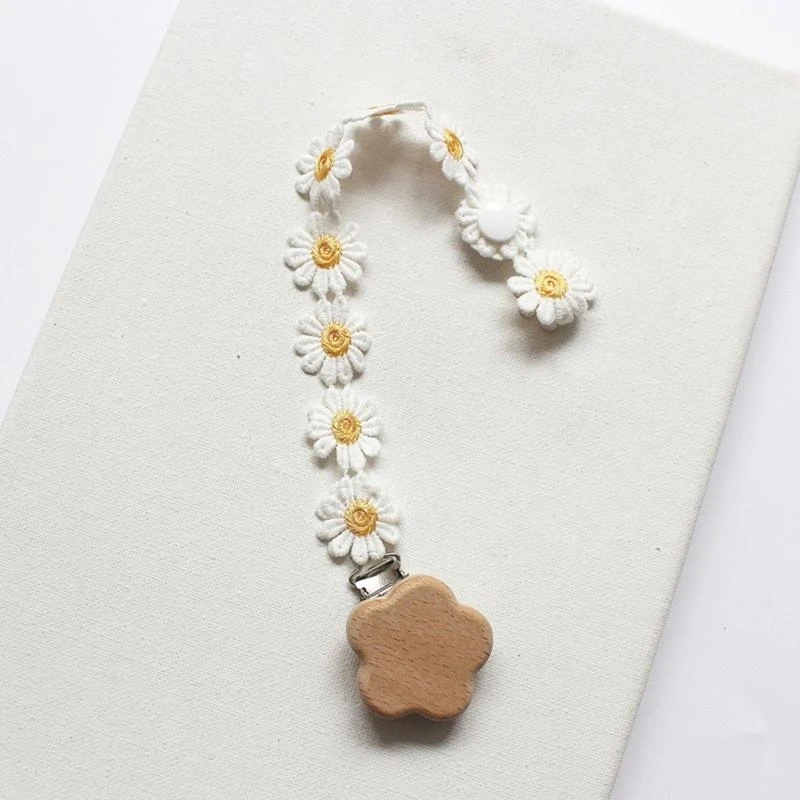 

J15U Baby Pacifier Clip Small Lace Newborn Kids Infant Toddler Nipple Soother for Home Indoor Outdoor Anti Lost Holder