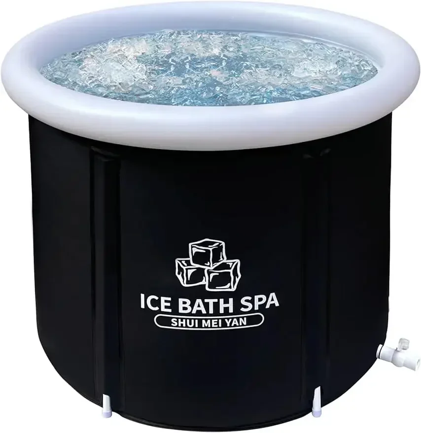 

Large Ice Bath Tub Outdoor with Cover Portable Bathtub Athletes Cold Water Therapy Tub for Recovery