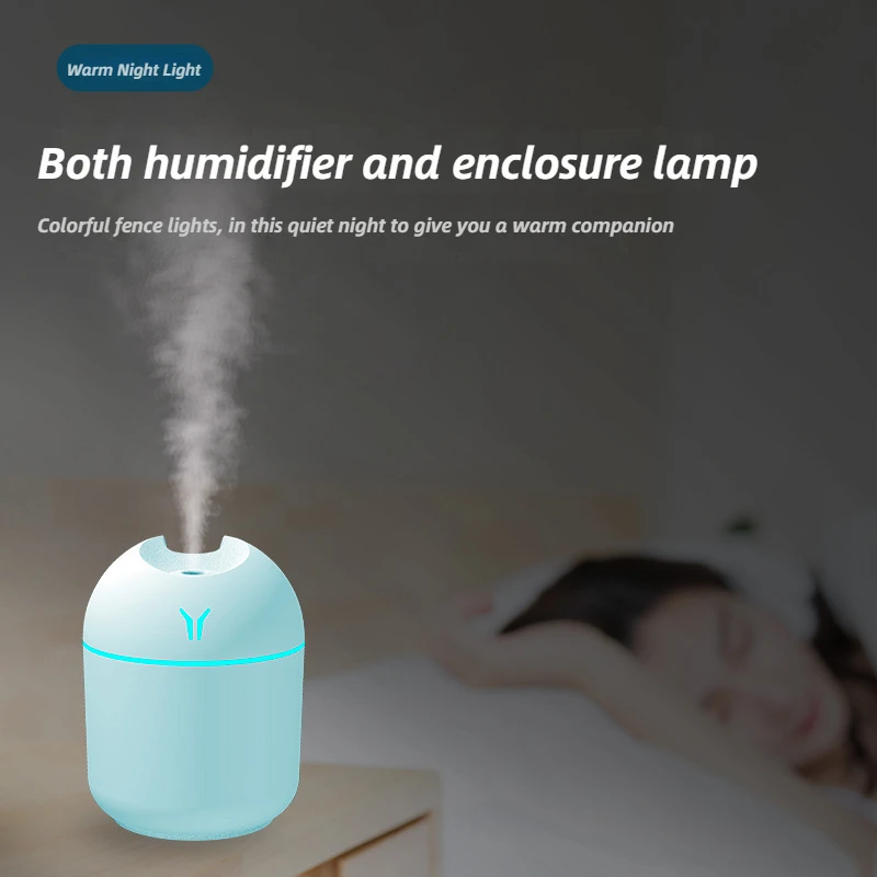 New Y Humidifier 250ml Usb Mute Humidifier Aromatic Essential Oil Diffuser Bedroom Car Mounted Large Spray Air Purifier