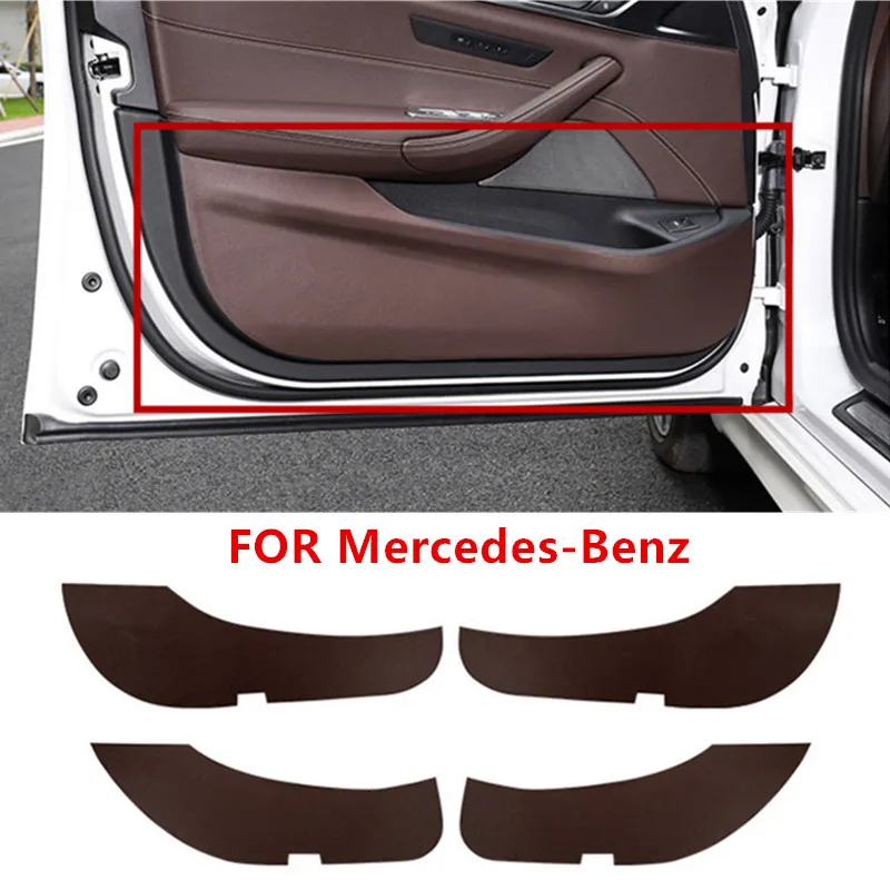 

Car Door Protection Mats Leather Anti-Kick Mats For Mercedes-Benz A-Class W177 2019 2020 2021 2022 2023 Auto Accessories