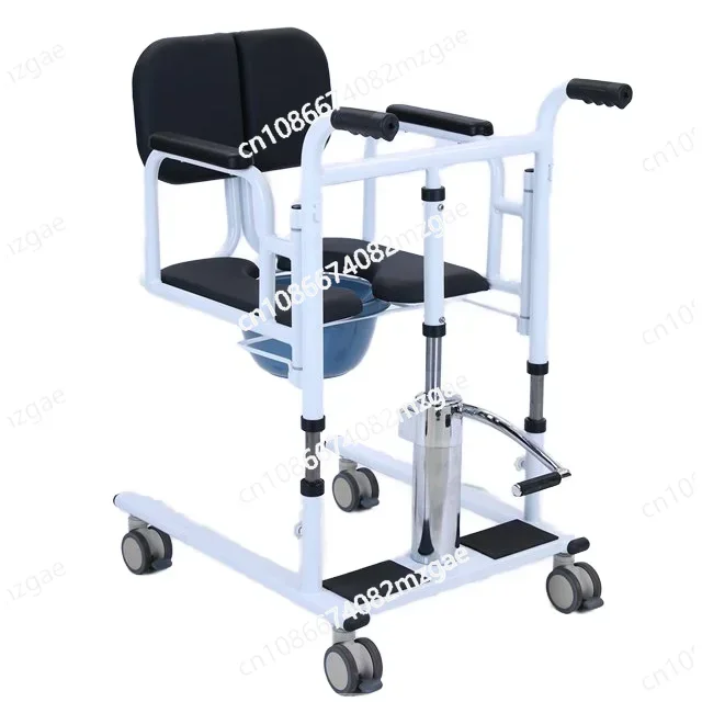 Health Care Supplies Hydraulic Patient Transfer Lift Chair with Commode Shower for Elderly