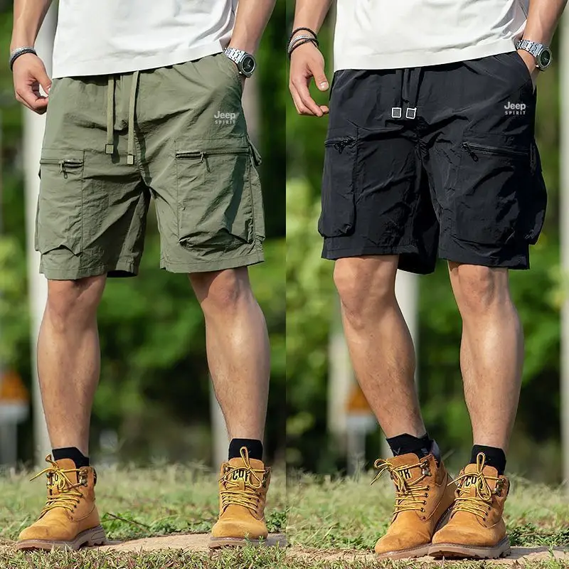 Jeep Spirit Boys' Casual Shorts Loose Youth Student 5-point Casual Shorts Summer Versatile Fashion Casual Beach Pants