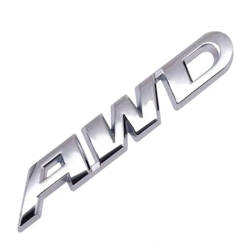3D Metal Car Letters AWD Logo Emblem Sticker Fender Trunk Badge Accessories For Honda Civic CRV Subaru Mazda Toyota RAV4 Kia - view 3