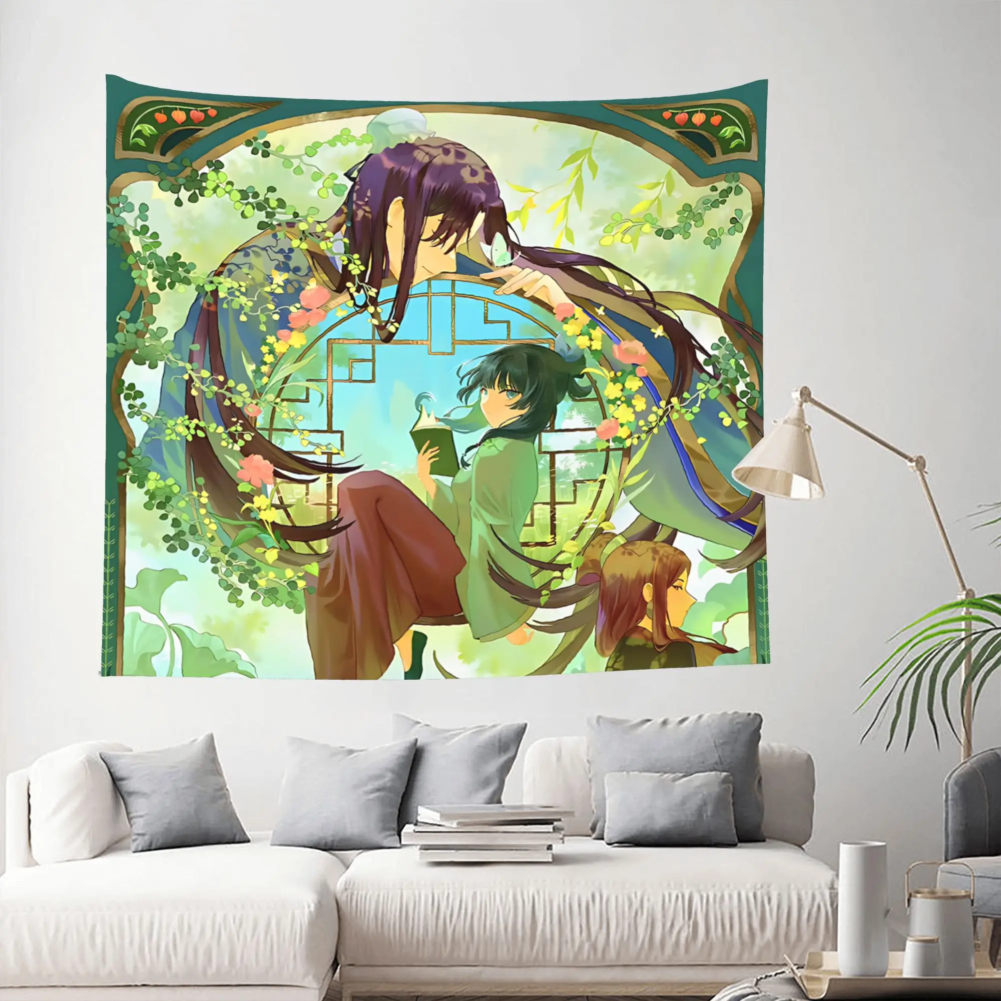 Customized The Apothecary MAOMAO cutecore Tapestry Bedroom Decoration  Wall Hanging Blanket Tapestry Cool Stuff For Room