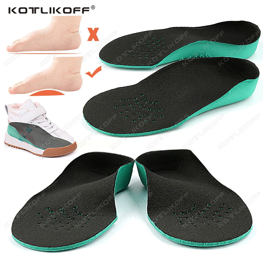 

Kids Orthopedic Insoles With Arch Support Suitable For Flat Feet Relieve X/O Legs Urltra-Light Leisure Daily Walking Foot Pad