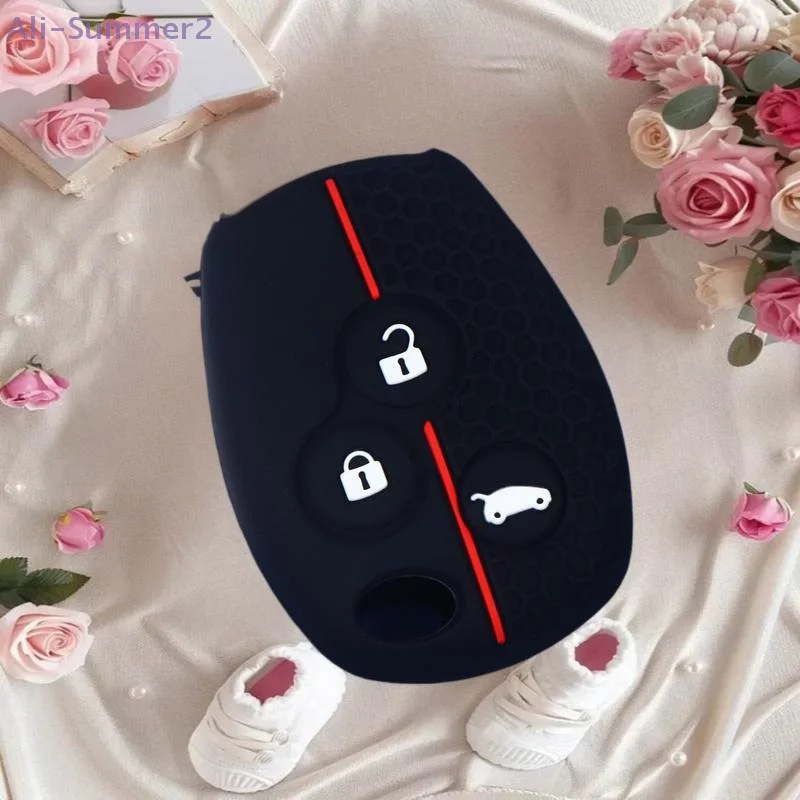 

{Summer2} 1 шт. защитный силиконовый чехол для автомобильного ключа, совместимый с дистанционным управлением 2/3 кнопками для автомобильного ключа