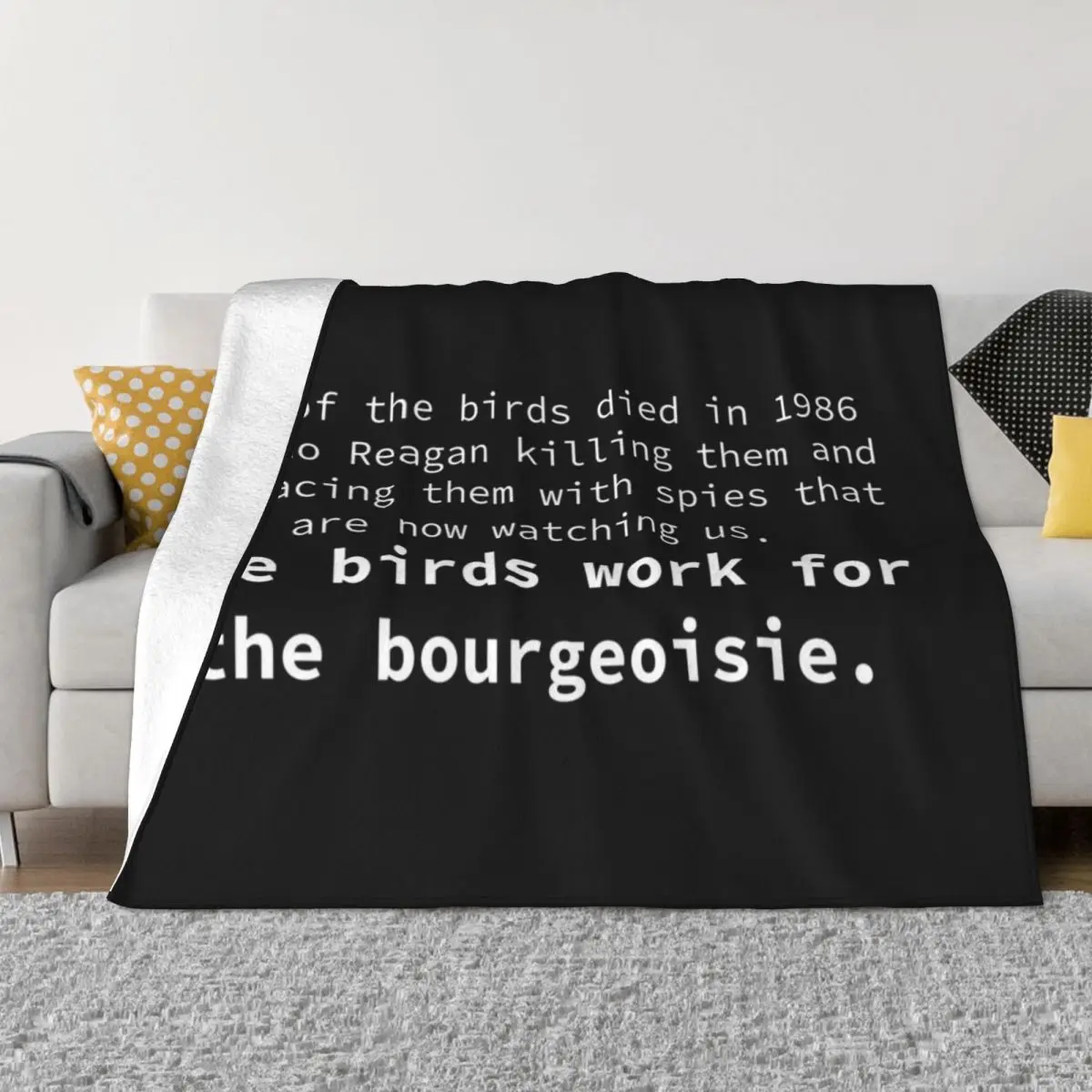 

The birds work for the bourgeoisie. Throw Blanket Soft Big For Sofa Thin Blankets Sofas Of Decoration Nap Blankets