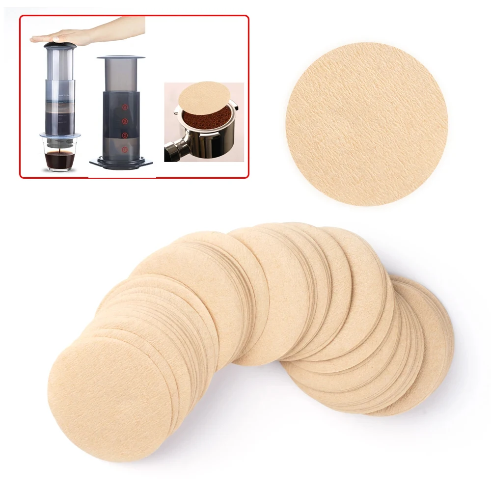 57mm/63mm Coffee Filter Paper Coffee Maker Replacement Professional Filters Paper For Aeropress Portafilter Coffee Kitchen Tools 