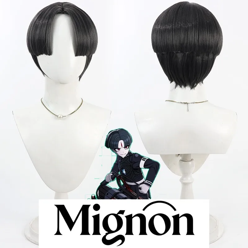 

Hundred Days War Final Defense Academy Maruko Le cosplay wig dark green bowl cut scalp Halloween gift