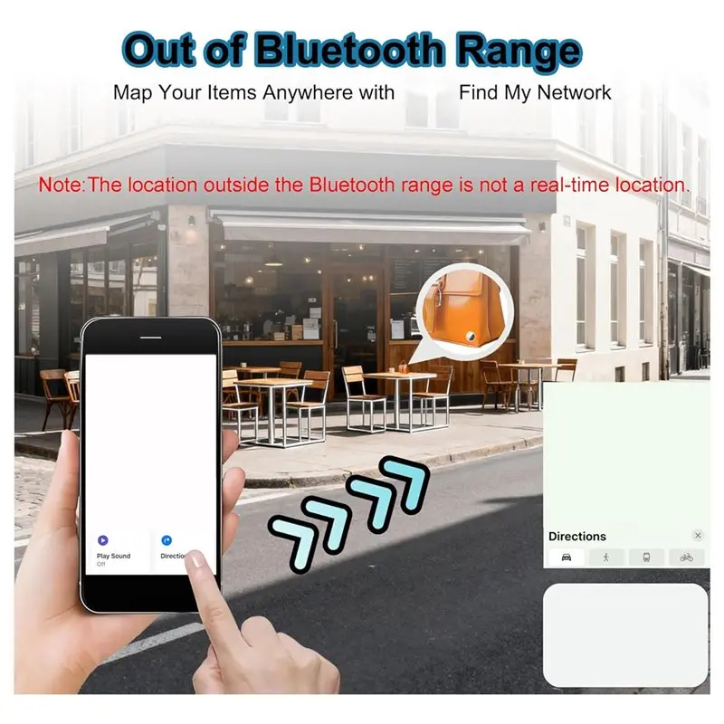 【EXKLUSIV!】Air Tracker Tags-2er-Pack, Bluetooth-Tracker für Ipad Find My, Key Item Finder Locator mit Sound, Smart Bagage