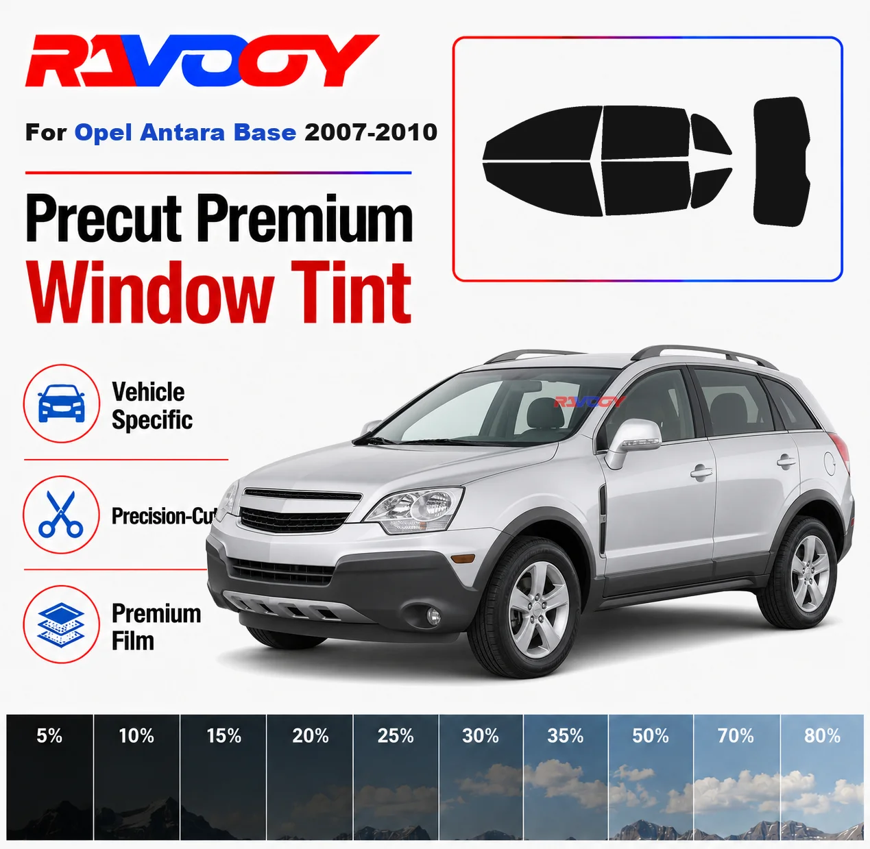premium-precut-window-tint-kit-front-rear-windows-rear-windshield-for-opel-antara-base-2007-2010-complete-set-nano-ceramic-film