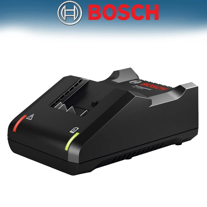 BOSCH GAL18V-40 18V Lithium-Ion Fast Charger 4-Amp Charging Current Dual Mode Wall-Mounting Slots Convenient Storage Tool Part