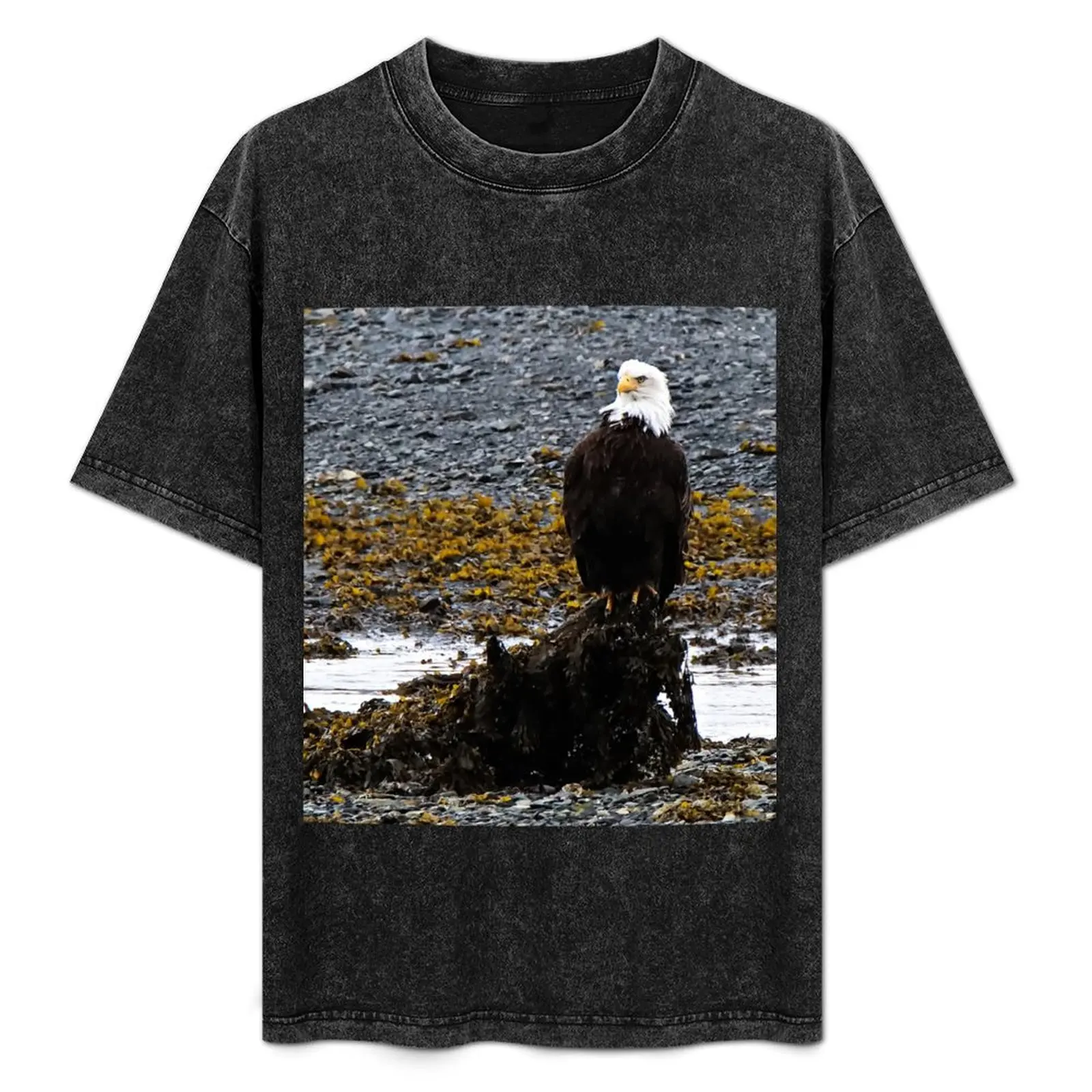 

Bald Eagle-Seward Alaska T-Shirt Lightweight Casual Summer T-Shirt